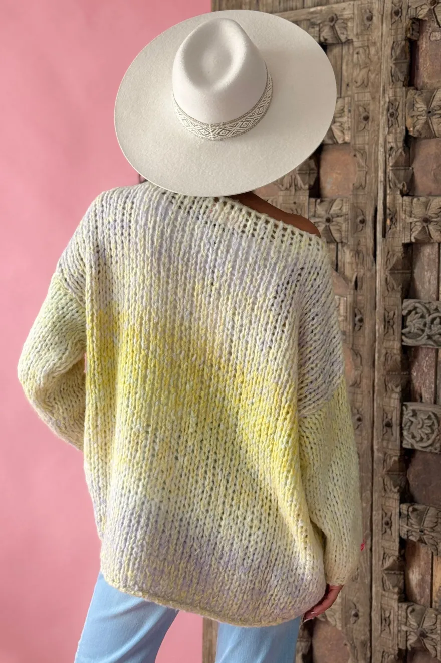 Color Rush neule, yellow