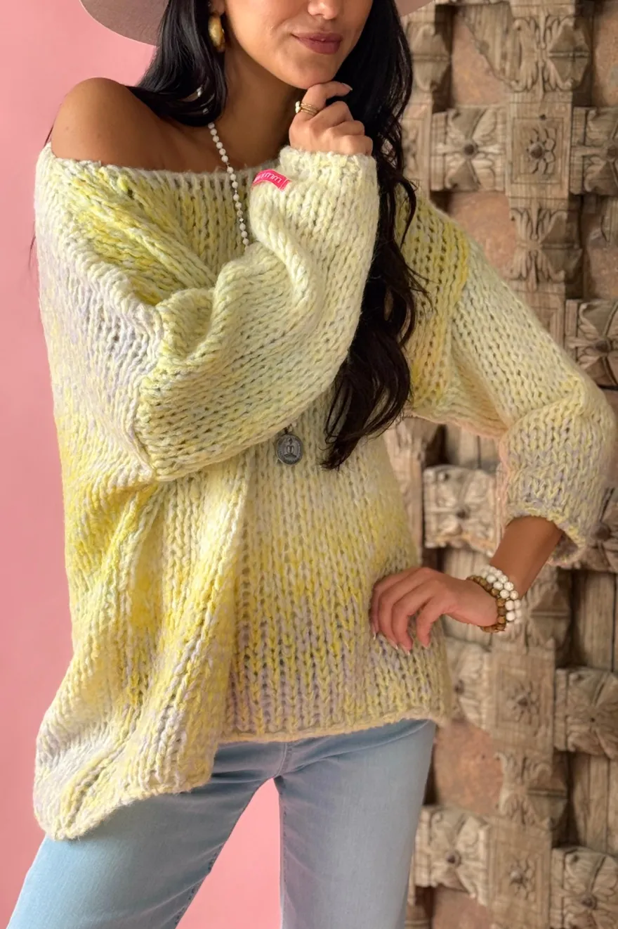 Color Rush neule, yellow