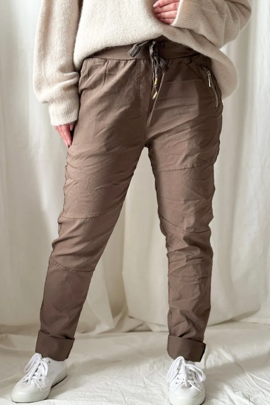 Cool joggerit, taupe