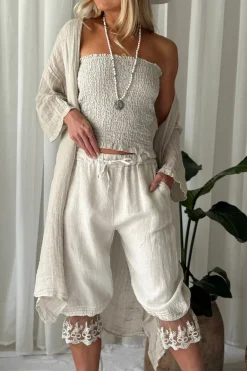 Cora pellavatoppi, hiekka