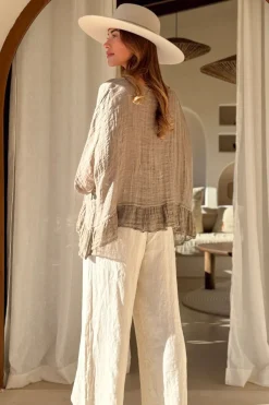 Costa mesh pellavapaita, taupe