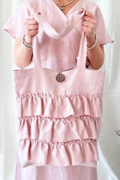 Dream pellavakassi, blush vaaleanpunainen