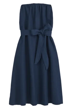 Elegance pellavamekko, navy