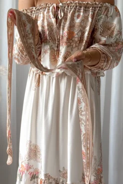 Eloise huivi, magic villa beige
