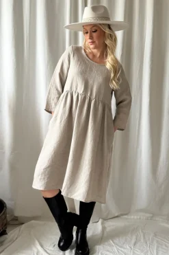 Emma pellavamekko, natural