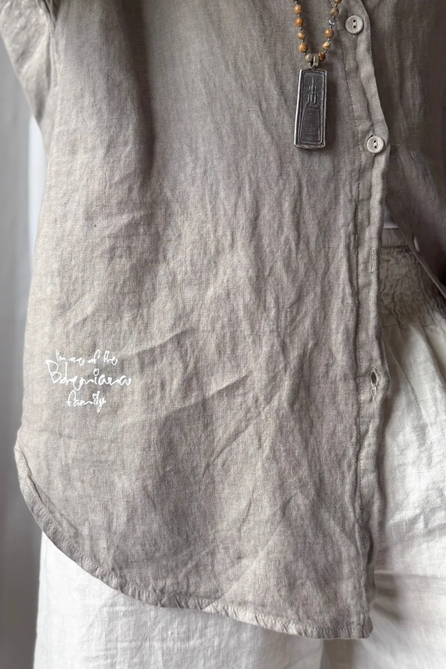 Everyday pellavapaita, taupe