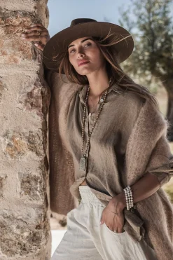 Everyday pellavapaita, taupe