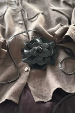 Fleur nahkavyö, coffee