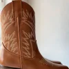 Frances bootsit, dark tan