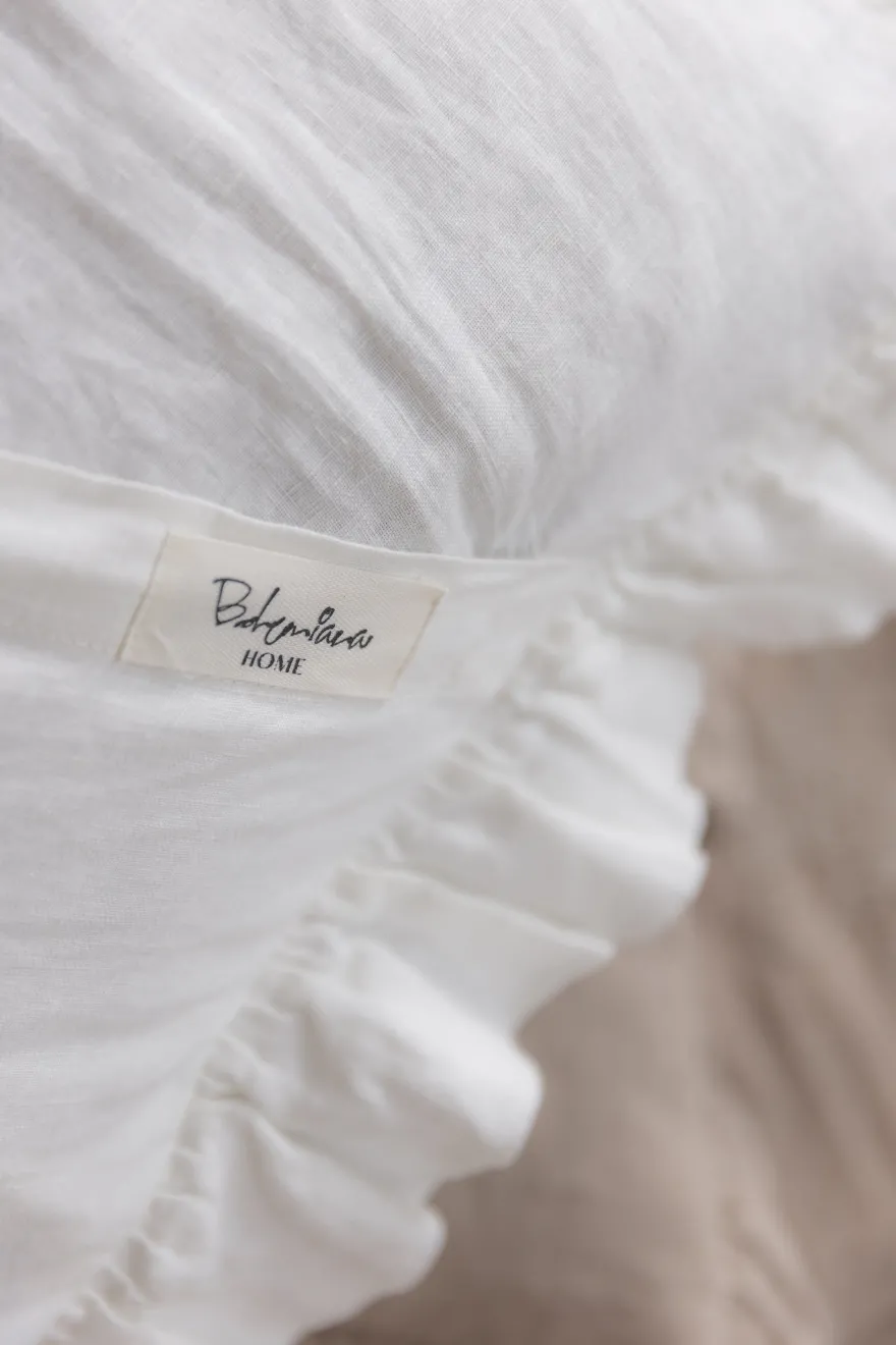 Frill pellavatyynyliina, antique white