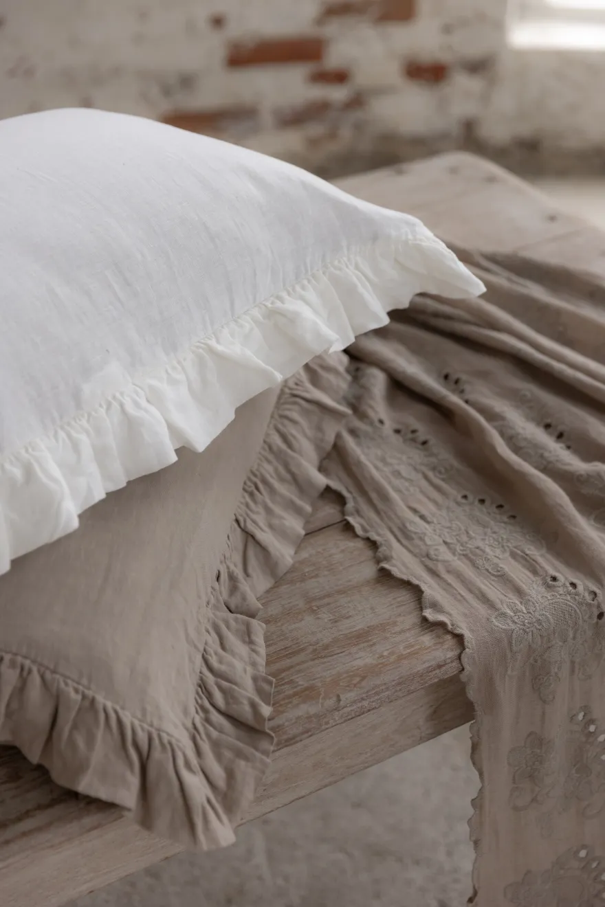 Frill pellavatyynyliina, cashmere