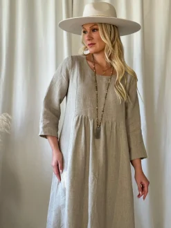 Grace pellavamekko, natural