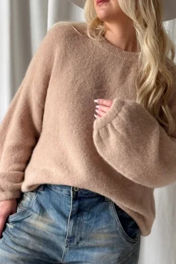 Gretta alpakkaneule, beige