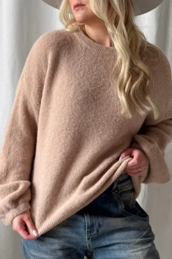 Gretta alpakkaneule, beige