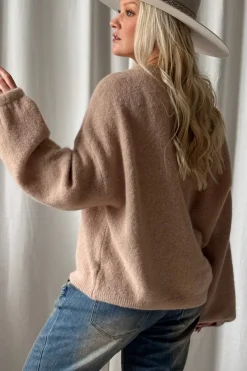 Gretta alpakkaneule, beige