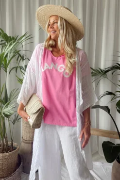 Hangö t-paita, bubble pink