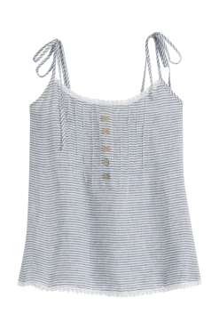 Hanko pellavatoppi, blue stripe
