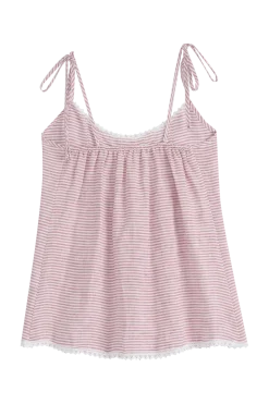 Hanko pellavatoppi, pink stripe
