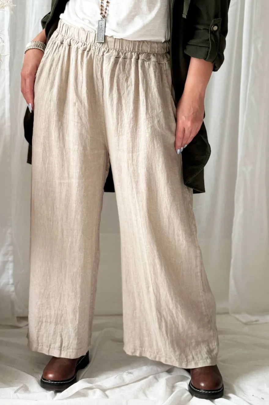 Havana pellavahousut, cashmere