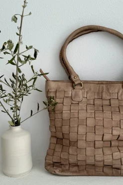 Helen olkalaukku, taupe antique