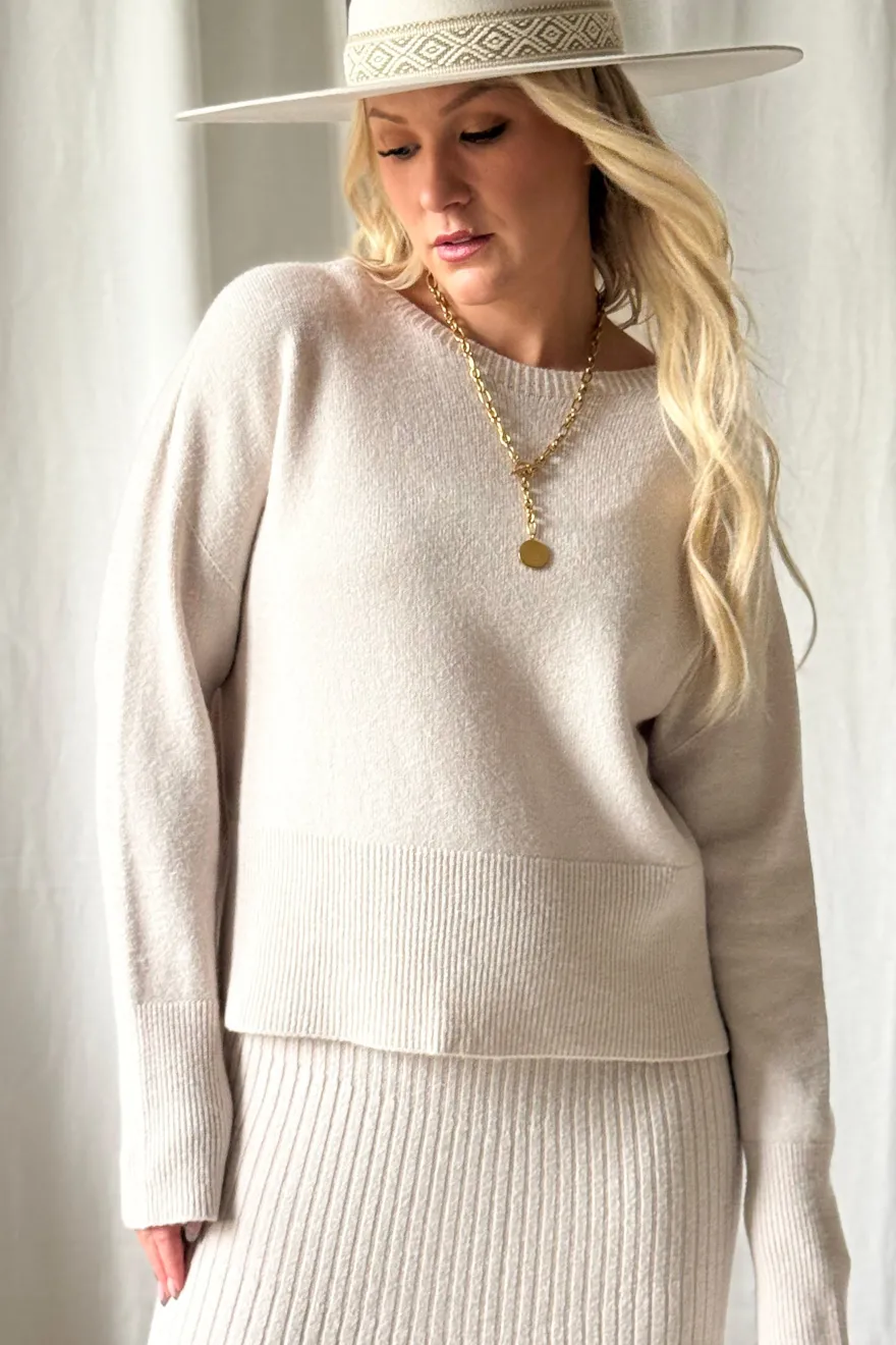 Honeybun neule, light beige