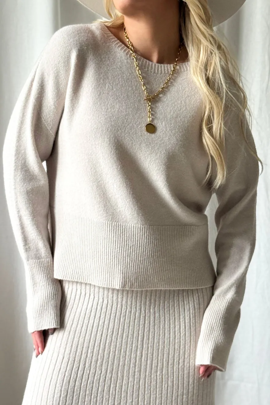 Honeybun neule, light beige