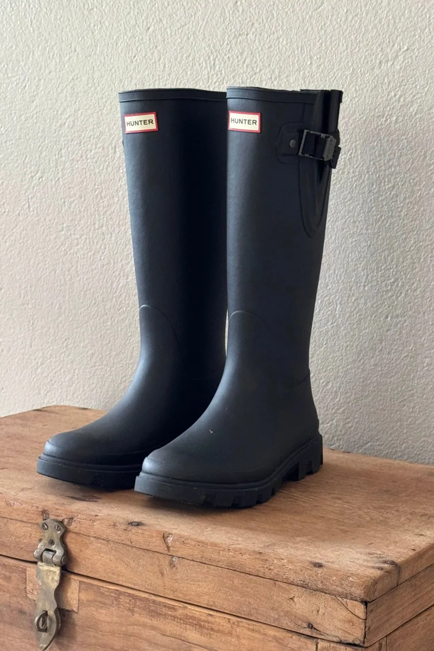 Hunter adjustable downpour kumisaappaat, musta