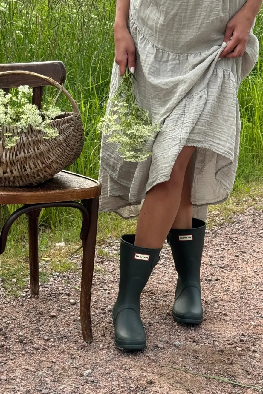 Hunter original short kumisaappaat, tumma oliivi