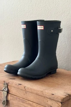 Hunter original short kumisaappaat, tumma oliivi