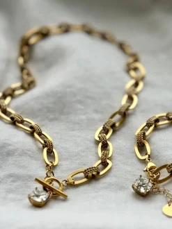 Inez chain kaulakoru, kirkas