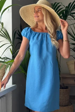 Isabel pellavamekko, heavenly blue
