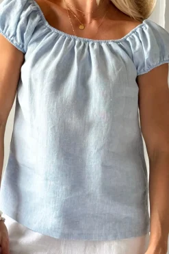 Isabel pellavapaita, oxford blue
