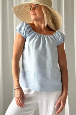 Isabel pellavapaita, oxford blue