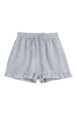 Isolde pellavashortsit, blue stripe