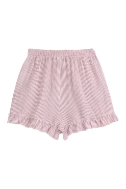Isolde pellavashortsit, pink stripe