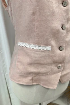 Jessica pellavaliivi pitsitaskulla, sorbet pink + white lace