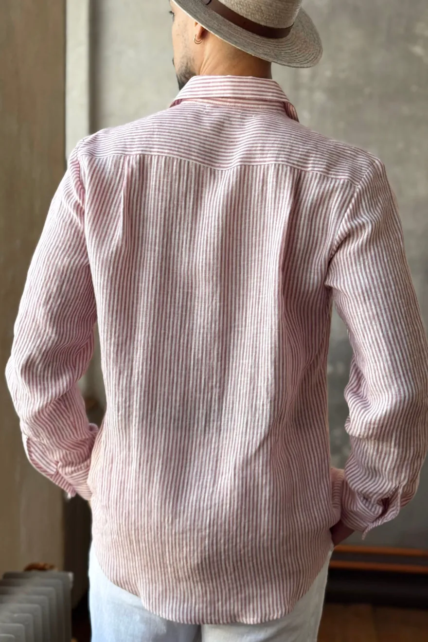 John pellavapaita, pink stripe