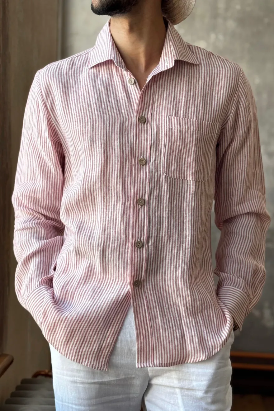 John pellavapaita, pink stripe