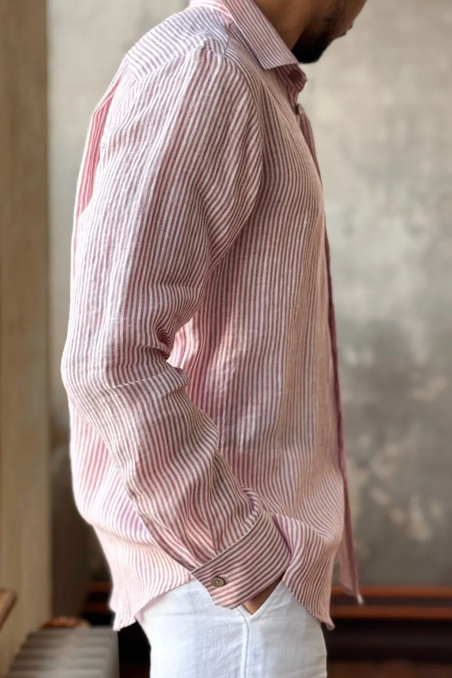 John pellavapaita, pink stripe