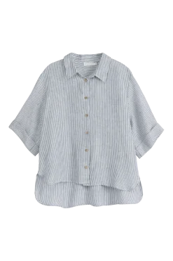 Junette pellavapaita, blue stripe