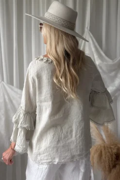 Lace frill pellavapaita, hiekka