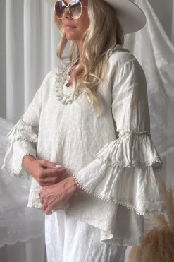 Lace frill pellavapaita, hiekka