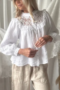 Lace muse pellavapaita, valkoinen