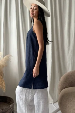 Less is More pellavamekko, navy