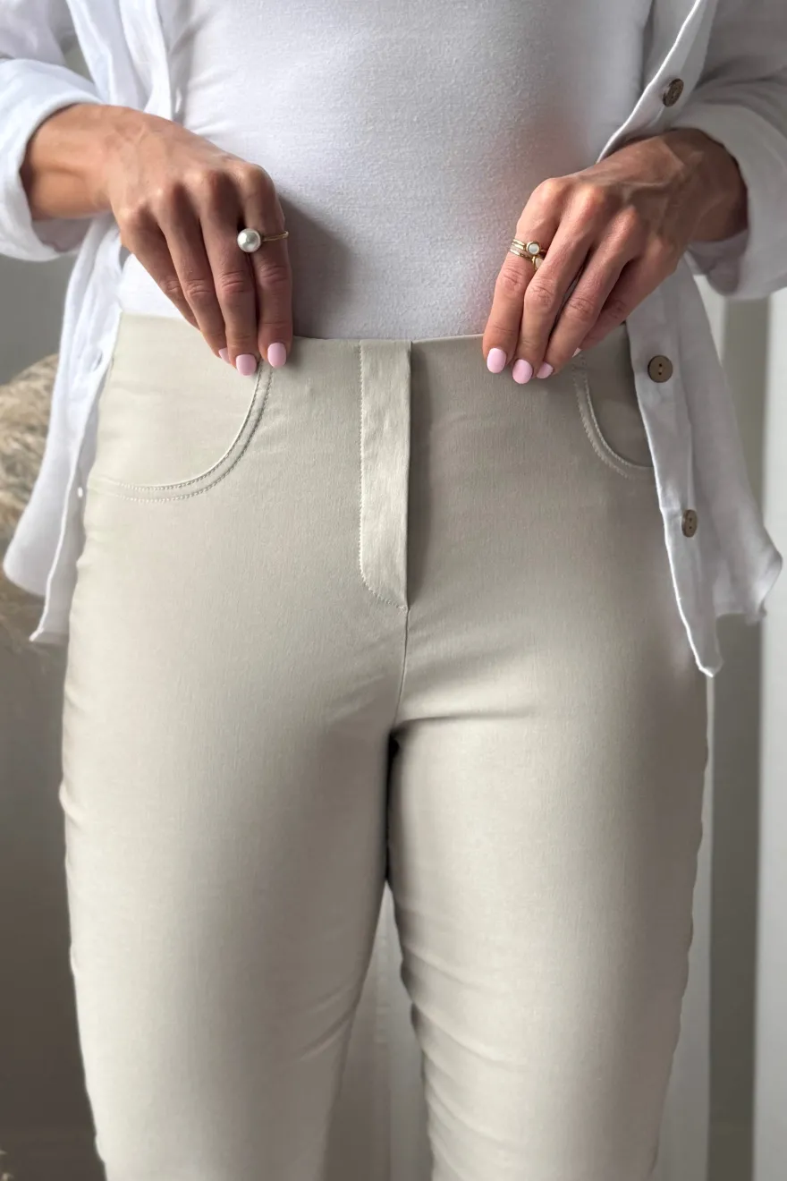 Loli stretch housut, beige
