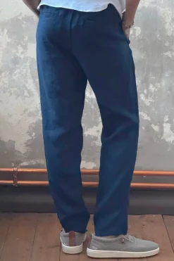 Loose pellavahousut, navy
