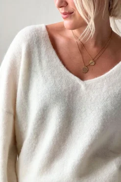 Lotta neule, luonnonvalkoinen