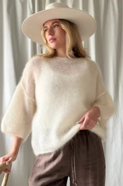 Love spell mohairneule, off white