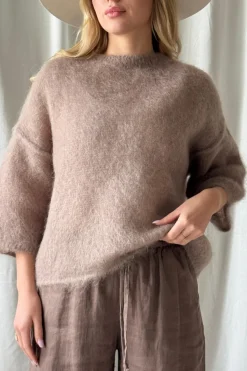 Love spell mohairneule, taupe