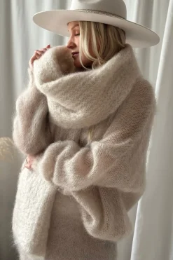 Magic mohairhuivi, beige